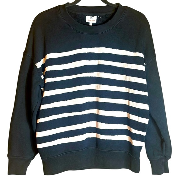 Sundry Black and White Sweatshirt Size 1 / Small - Picture 1 of 8